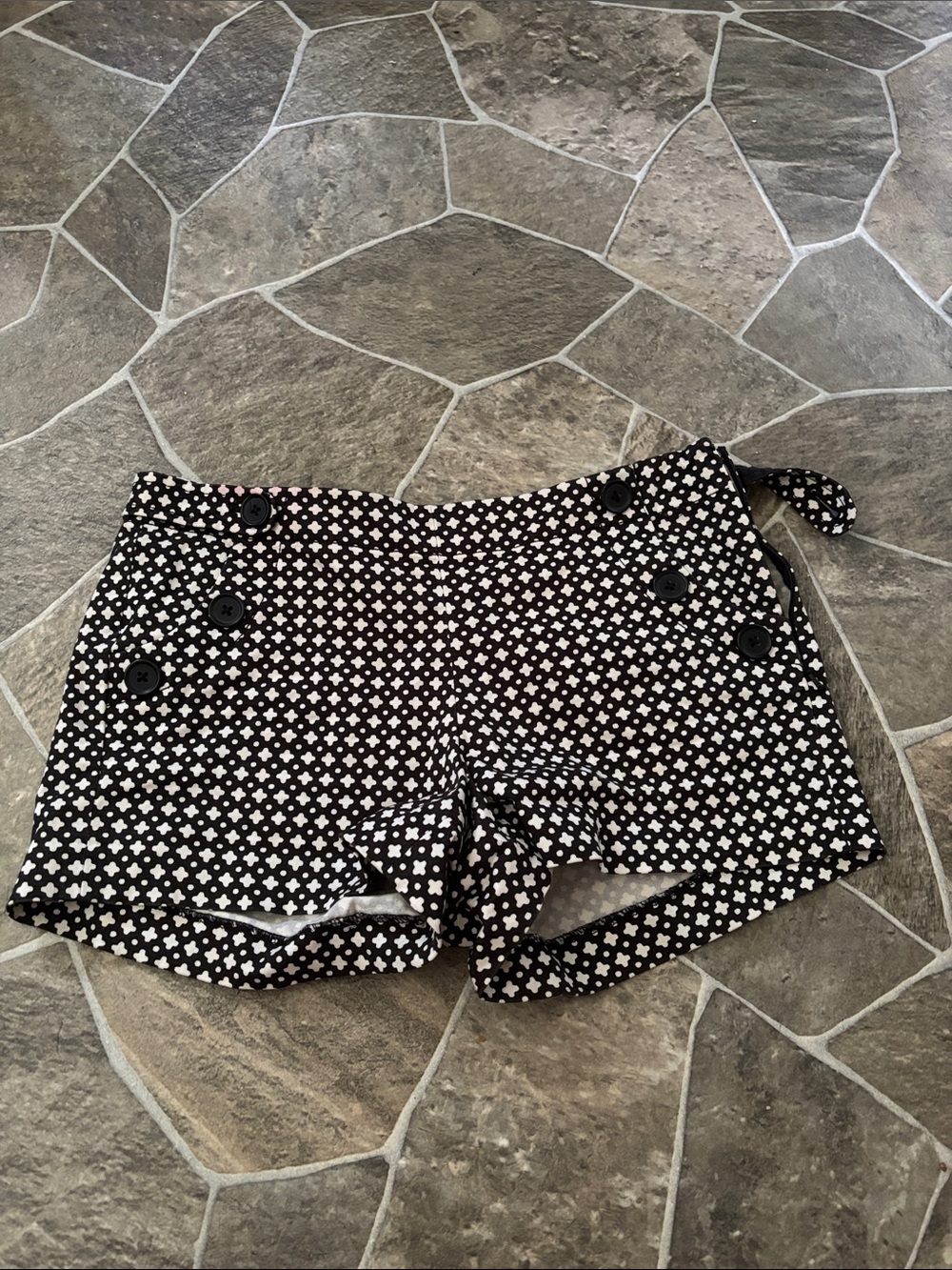 J. Crew Black and White  High Waist Shorts